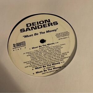 Deion Sanders Rare l! Collectible "Must be the Money" & "It's On Vinyl Record